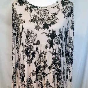 Tan and Black Soft Dress